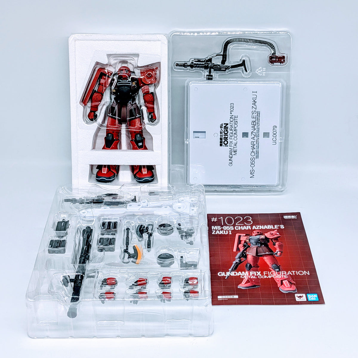 BANDAI METAL COMPOSITE Gundam The Origin ZakuⅠ Char's Custom