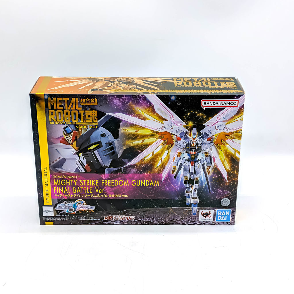 BANDAI METAL ROBOT SPIRITS Gundam SEED Freedom Mighty Strike Freedom Gundam Final Battle Ver.