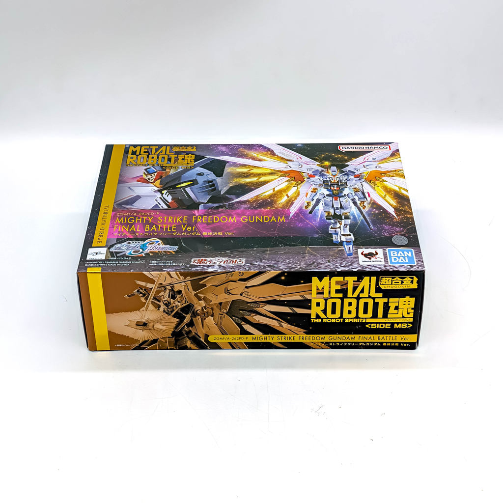 BANDAI METAL ROBOT SPIRITS Gundam SEED Freedom Mighty Strike Freedom Gundam Final Battle Ver.