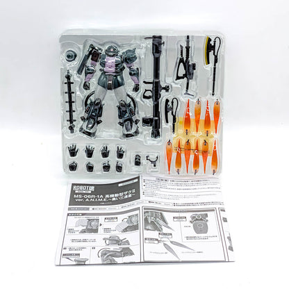 BANDAI ROBOT SPIRITS Gundam MS-06R-1A High Mobility Zaku II Black Tri-Stars