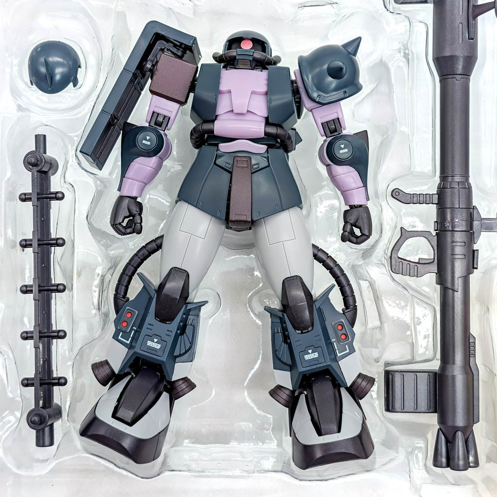 BANDAI ROBOT SPIRITS Gundam MS-06R-1A High Mobility Zaku II Black Tri-Stars